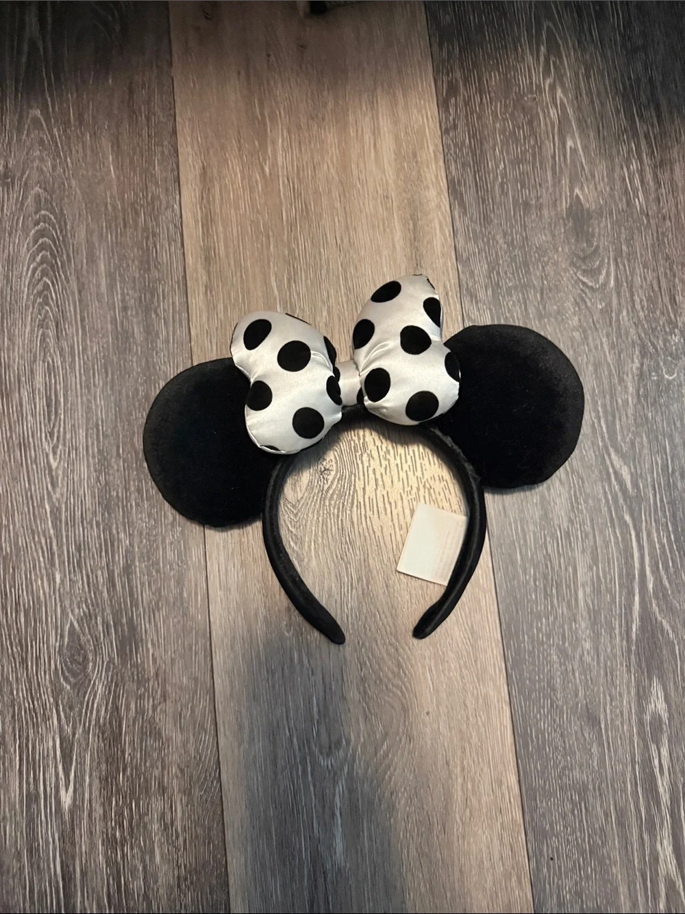 Black Polka Dot Bow Minnie Mouse Headband Kids Costume Accessory